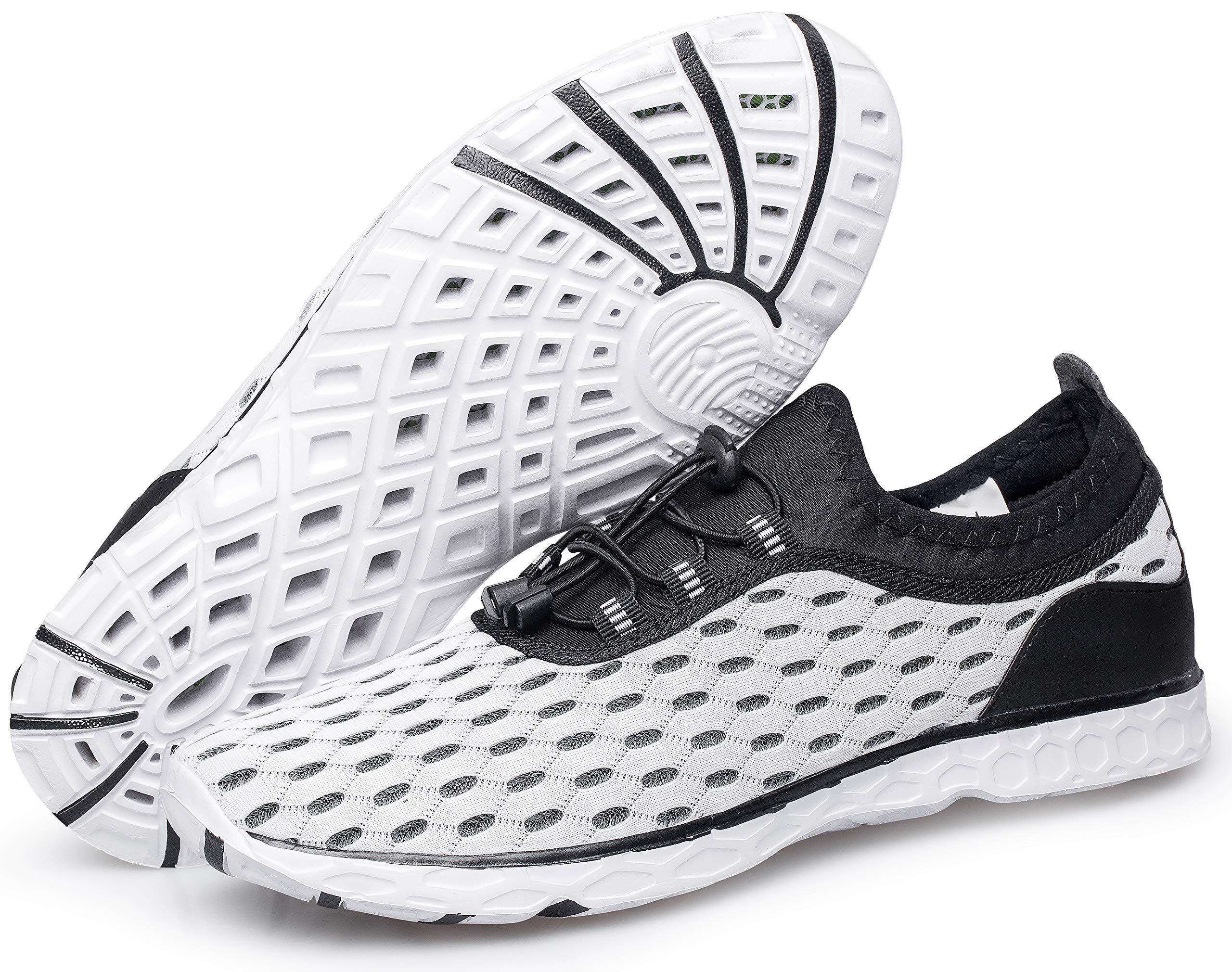 DOUSSPRT DOUSSPRT Women's Water Shoes Quick Drying Sports Aqua Shoes White Size 6.5