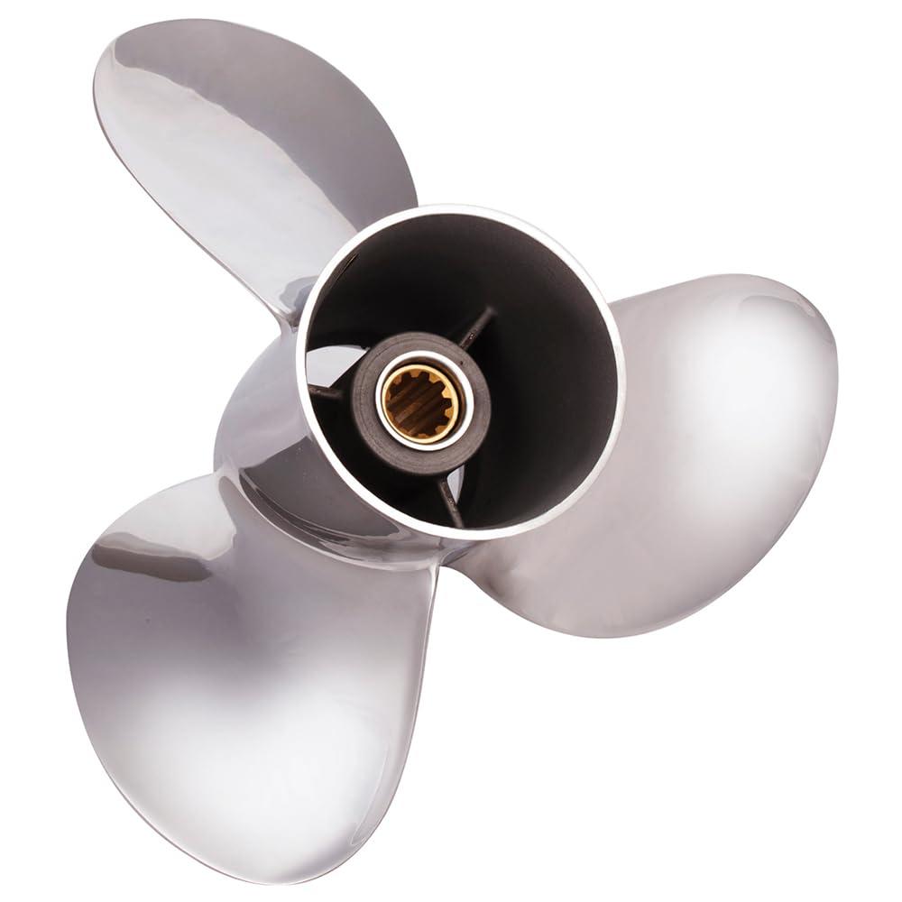 Rareelectrical RAREELECTRICAL New 20-30 Hp Propeller Is Compatible With Johnson Evinrude 4 Stroke 10 Spline 25 30 2004 2005 2006 2007 By Part Number Mar-10111-Sr-B0 Mar10111srb0