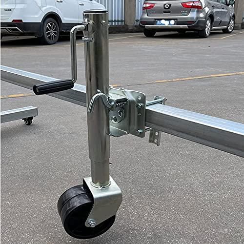 OUSIKA OUSIKA, Heavy Duty Folding 6 Inch Double Wheel,1500lbs Swivel Heavy-Duty Boat,12 Inch Lift Trailer Accessories Guide Wheel,for RV Parking Support