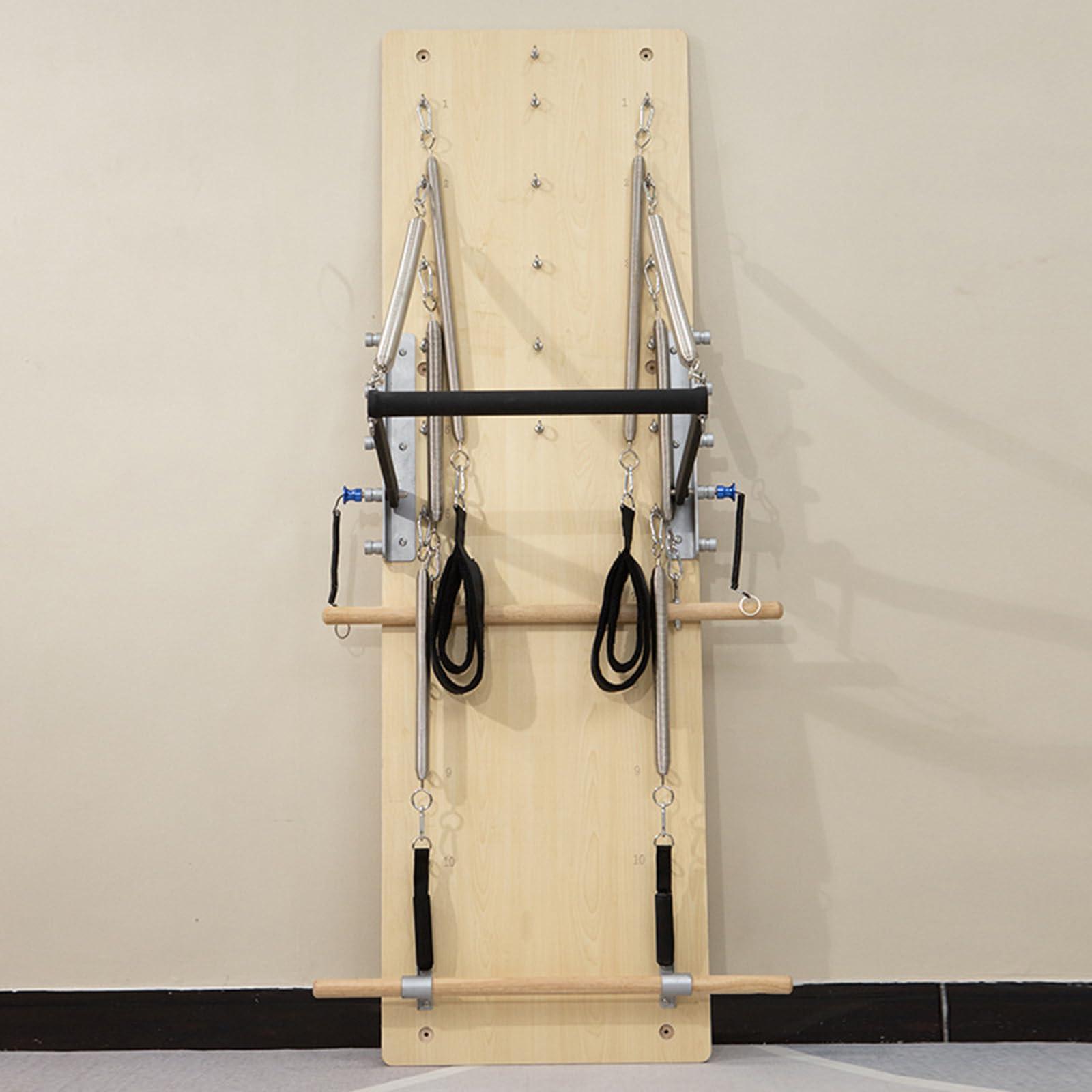 SwAcch SwAcch Wall Mounted Pilates Spring Board Reformer Exercise Equipment, Yoga Wall, Resistance Exercise System for The Home Studio and More