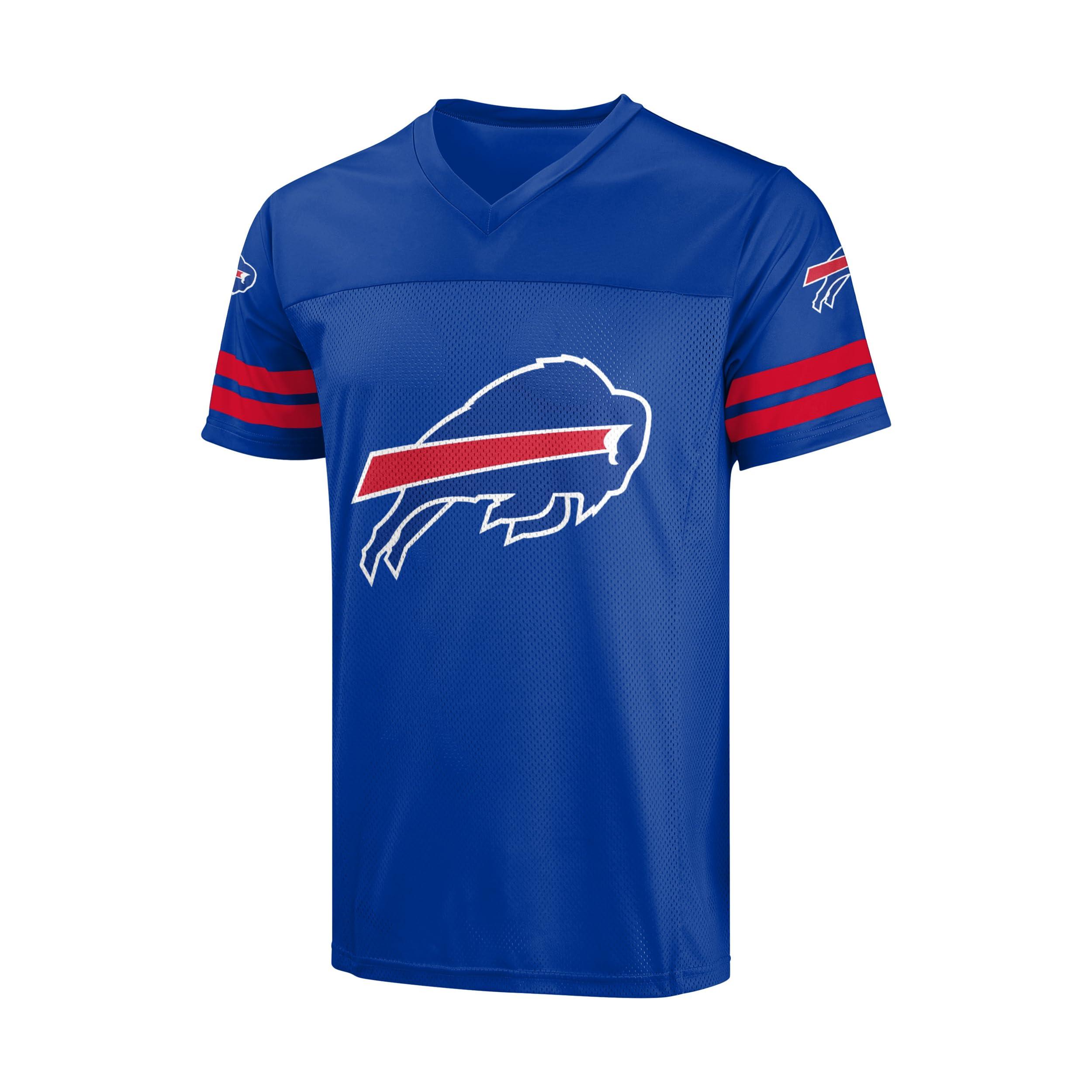FOCO FOCO NFL Women's Officially Licensed Primary Logo Game Day Team Jersey (Medium, Buffalo Bills - Blue)