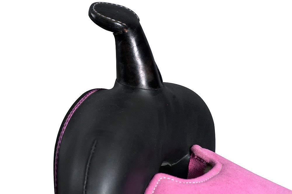 Deen, Enterprises Deen, Enterprises Youth Child Synthetic Western Pony Miniature Horse Saddle Tack Get Matching Headstall, Breast Collar & Saddle Pad Size 10\" to 12\" Inches Seat Available (12\" Inches seat)