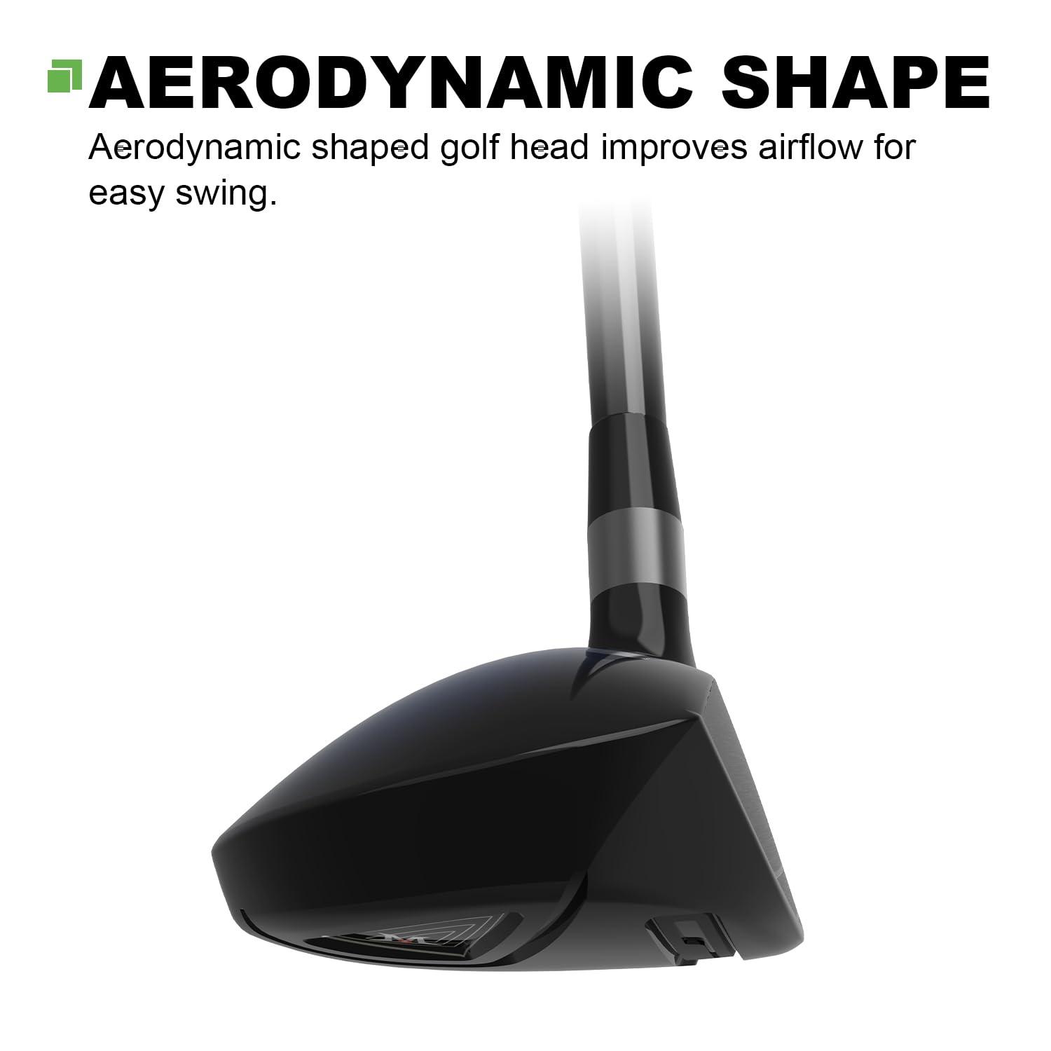 MAZEL MAZEL Rescue Hybrid Golf Clubs for Men - 3,4,5 Hybrid for Right Handed Golfers,Regular/Stiff Flex Graphite Shafts (Graphite(Black,Z35 II), 5 Hybrid, Regular, Right)