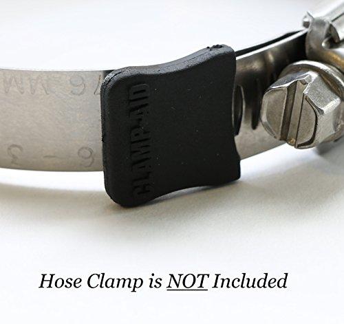 Clamp-Aid 1000 Clamp-aid Hose Clamp End Guards for 1/2" Wide Hose Clamp Bands in Bulk packaging Color: Black