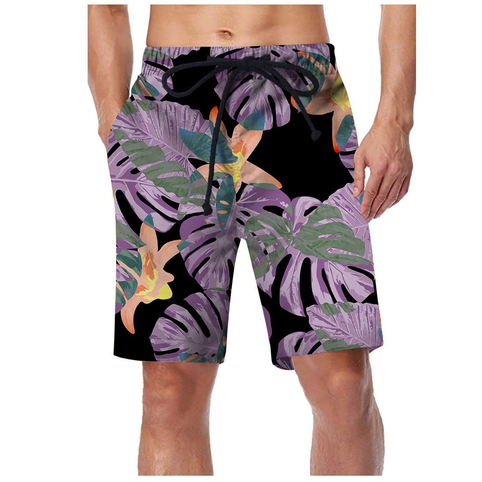 LCMTWX Swim Trunks Men Compression Liner Cruise Attire for Men Swimming Trunks for Men Long Mens Swim Shorts with Compression Liner Mens Beach Shorts Swim Trunks for Men 7 Inch Holiday Essentials