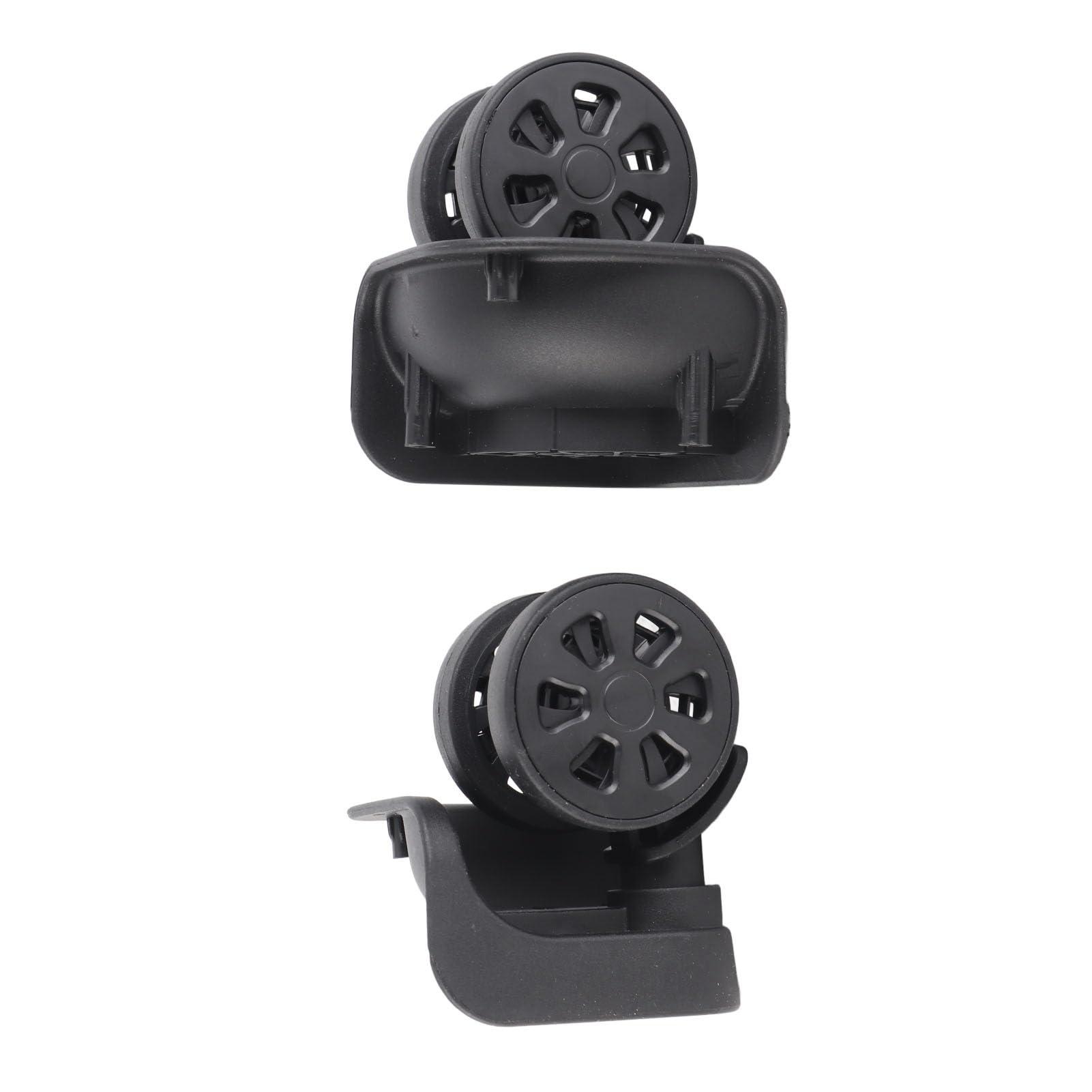 VGEBY Suitcase Wheel, 1 Pair Luggage Replacement Wheel Luggage Suitcase Caster Swivel Wheel Nylon for Repair Replacement Black