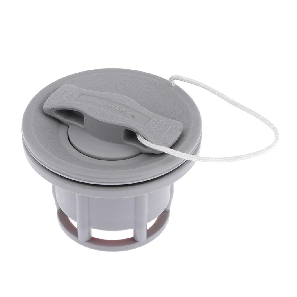 pistro pistro Double Lock Air Valve Part for Inflatable Boat Raft Inflatable Kayak Canoe - Gray