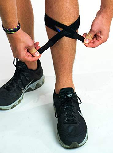 CROSSTRAP CROSSTRAP Shin Splint Support Strap | Adjustable Neoprene Shin Splint & Leg Compression Support Strap | For Strains, Injuries, Pain, Pulled Muscles, Torn Calf | For Men & Women | 1 Strap (Small)