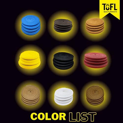 TOFL TOFL Softball and Baseball Glove Laces | Mitt Lace Glove Repair Lacing for Catchers Glove | Leather Laces Only Without Lacing Needle| Black 4