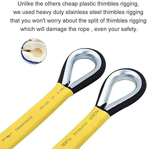 X XBEN X XBEN Outdoor Climbing Rope Rock Climbing Rope, Escape Rope Climbing Equipment Fire Rescue Parachute Rope (230 Foot) - Black