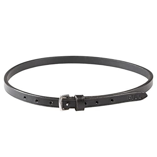 HORZE HORZE Replacement Flash Noseband Strap | Genuine Leather - Black - Warmblood