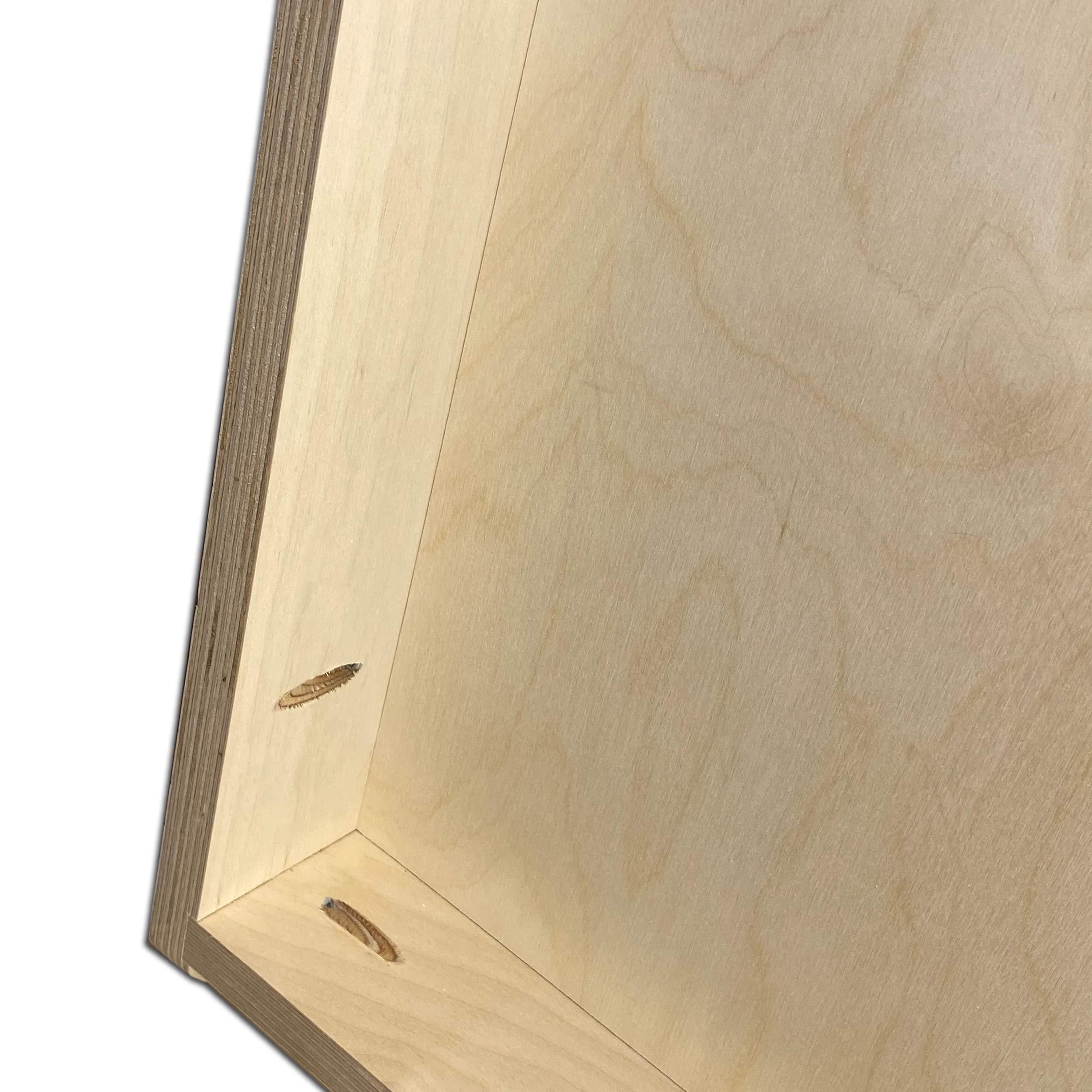 CornholeAce CornholeAce Unfinished Cornhole Boards - NO Poly - No Bounce! Pro Style, Made of Baltic Birch, Includes Handles, Made in USA, Professional Tournament ACE Pro Series