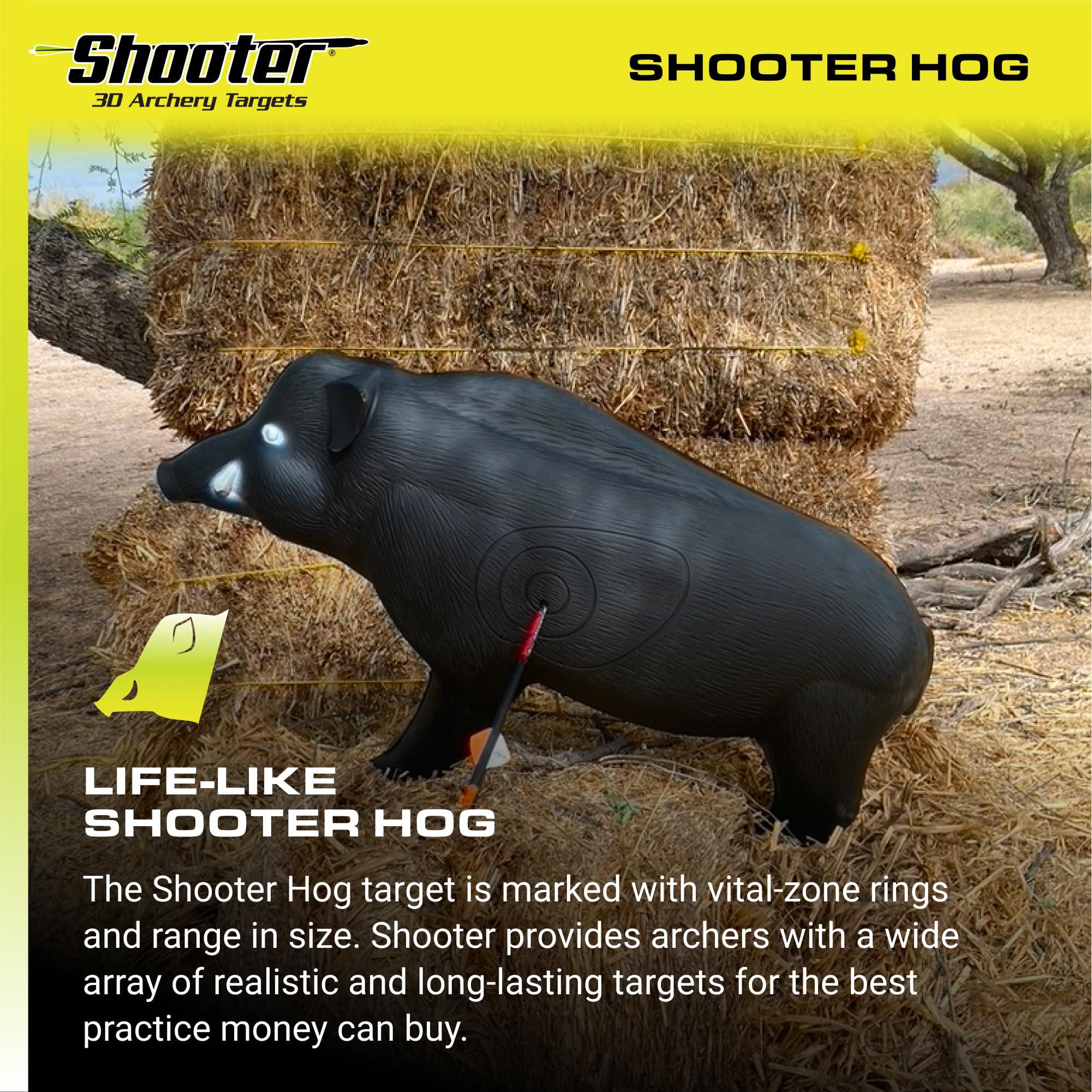 Shooter Field Logic-Shooter 3D Archery Hog Target, Black, One Size