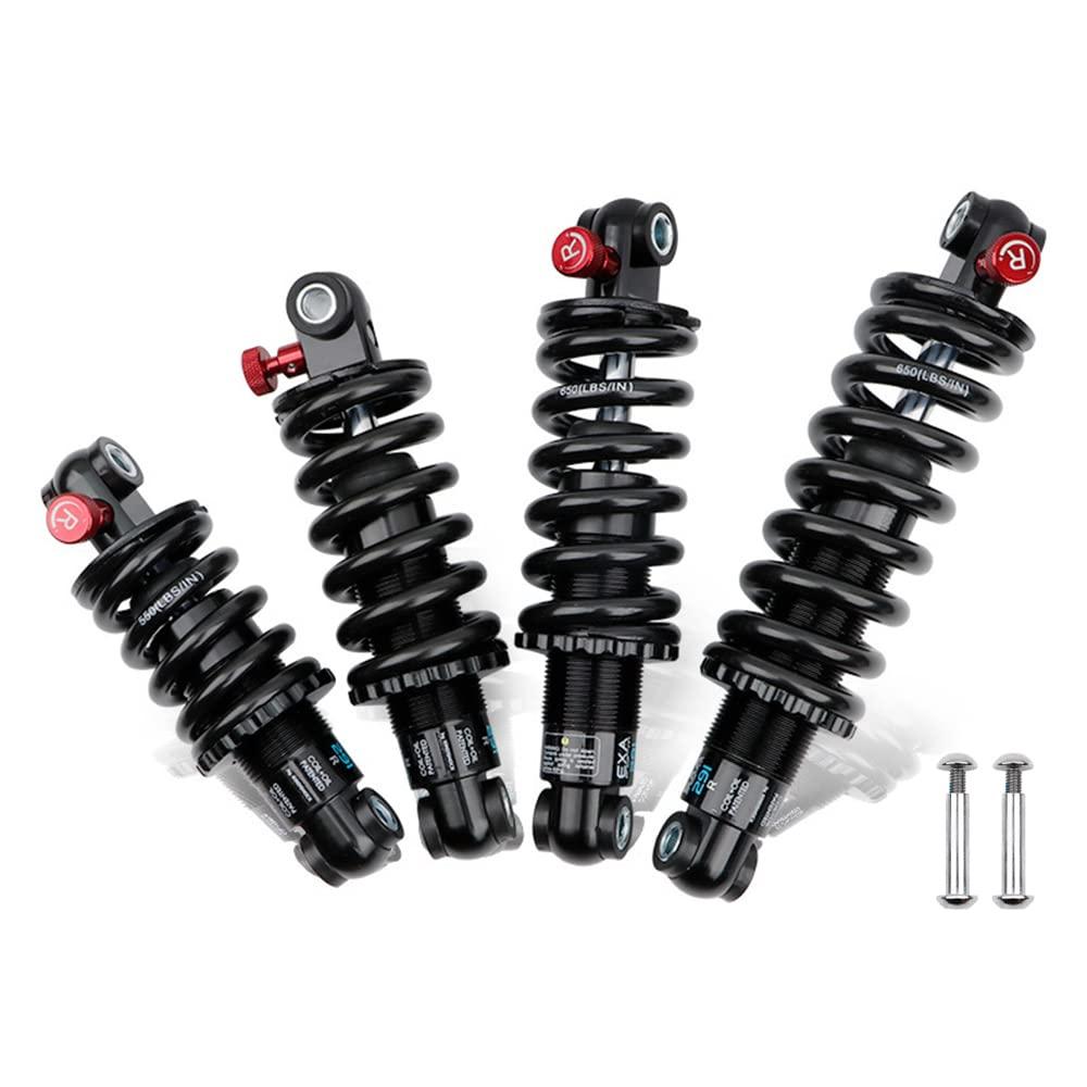 JFOYH JFOYH Coil+Oil Shock Absorber Adjustable Damping Hydraulic Rear Shocks for MTB/E-Bike/Scoters, 125MM/150MM/165MM/190MM 550LBS/650LBS/1000LBS/1500LBS - 165MM*1500LBS