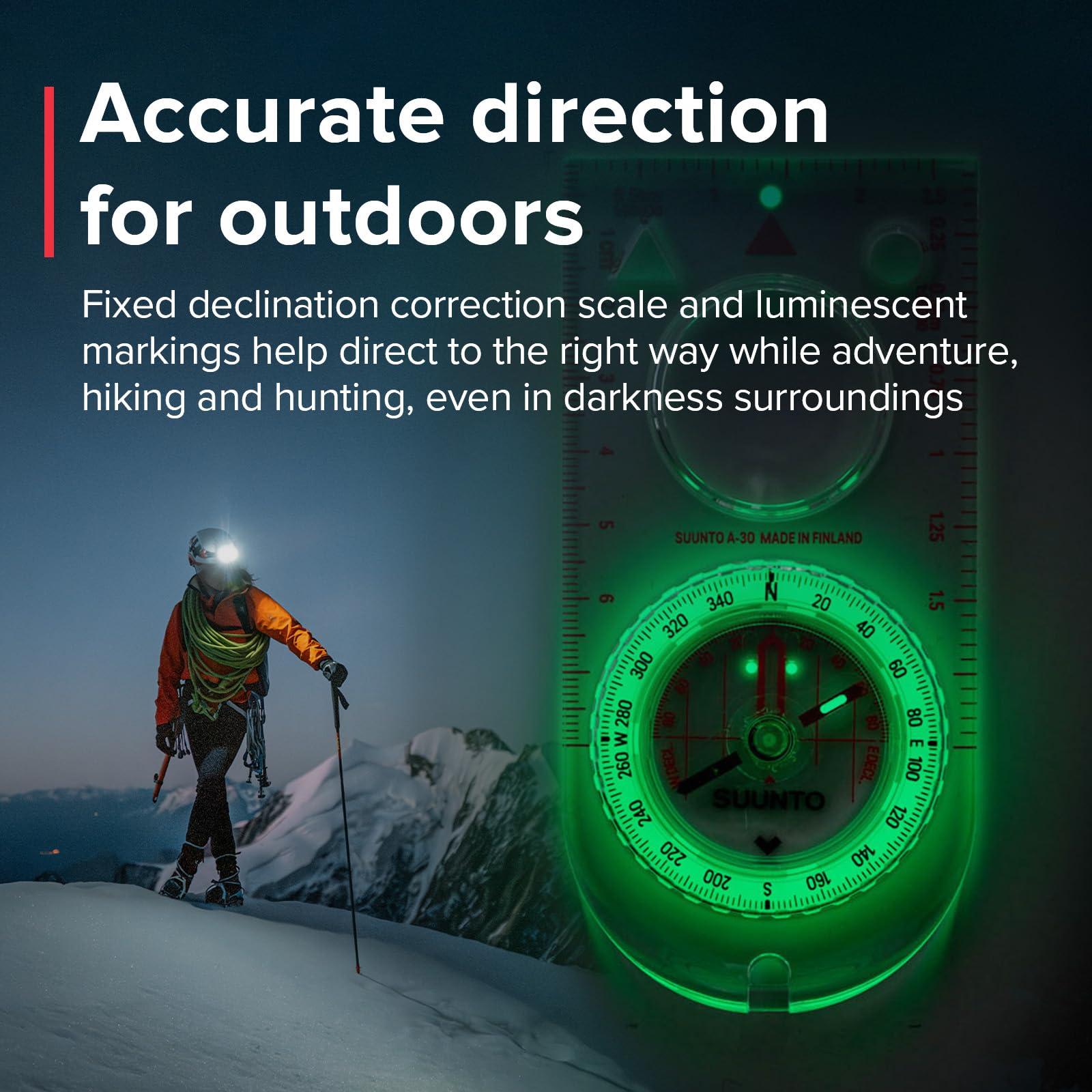 SUUNTO SUUNTO A-30 NH USGS Compass, Black