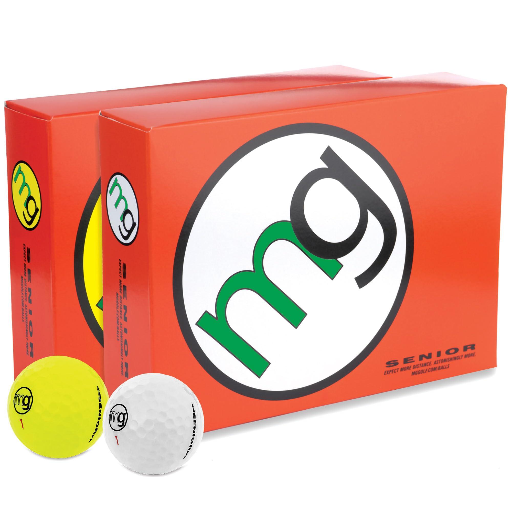 MG Golf MG Golf Balls Senior Longest with Speed, Distance, & Maximum Enjoyment (1-Dozen)
