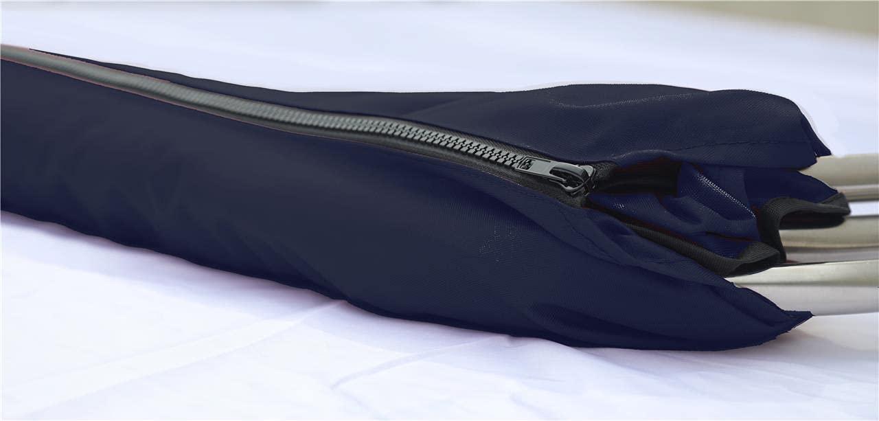 SBU SBU Navy Blue Aluminum 3-Bow Bimini Top Compatible for Reinell/BeachCraft 200 LSE W/O Tower for Model Years 2006-2013