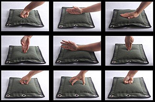 ZooBoo ZooBoo Wing Chun Kung Fu Wall Bag Canvas Leather Kick Boxing Striking Punch Bag (Leather Army Green)