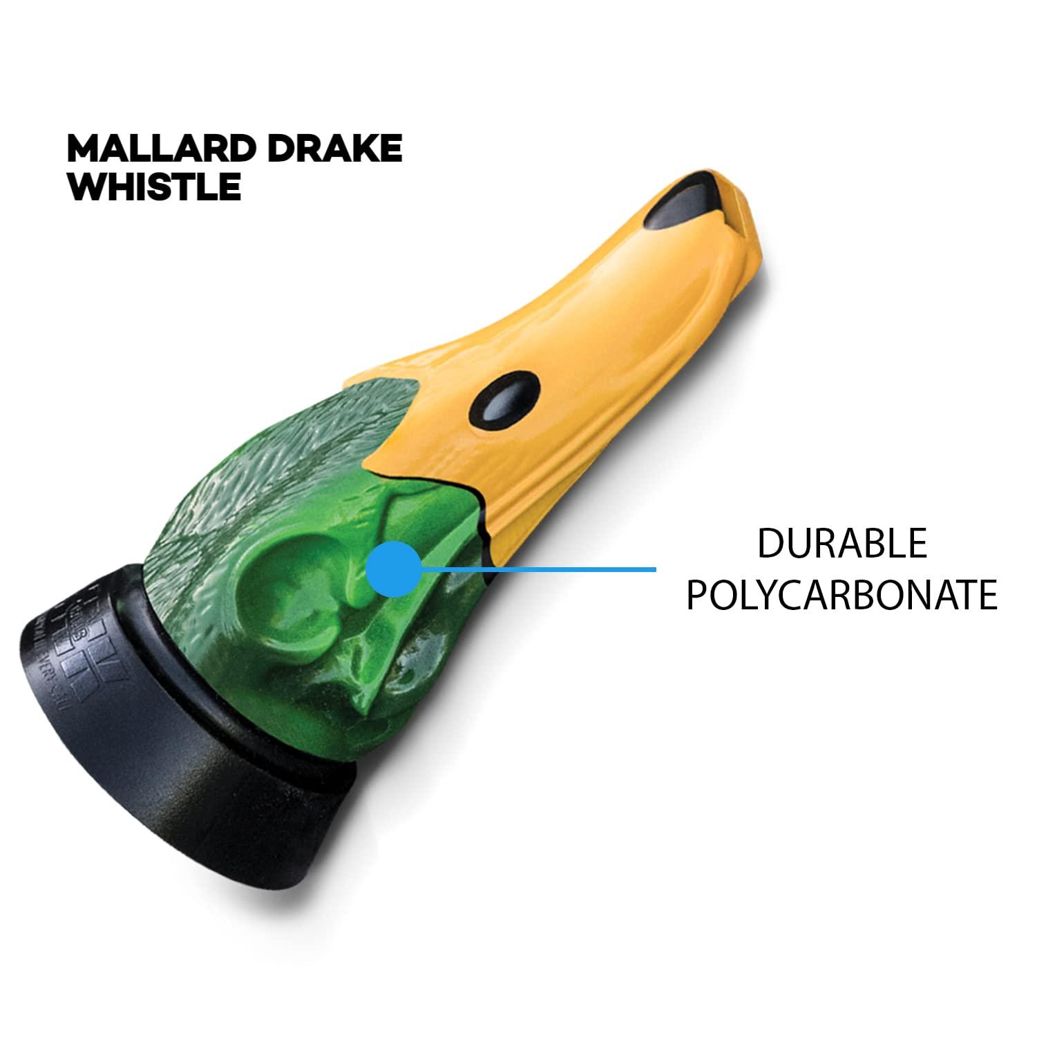 Zink Calls Zink Calls Mallard Drake Whistle Polycarbonate Durable Versatile Realistic Hunting Duck Game Call - Detailed Carving & Easy-Blow System