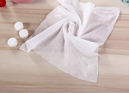 Swity Home Swity Home 200 Pack Compressed Towel Coin Tissues Portable Wipe Napkin Paper Tablets Non-Woven Disposable Compressed Cotton Coin Tissue Towel Home Hand Wipes for Travel Camping Outdoor Sports