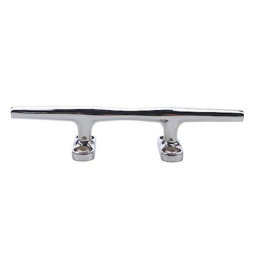 MIZUGIWA MIZUGIWA 6 inch Boat Cleat 316 Stainless Steel Dock Cleat Open Base Cleats Boat Dock Cleats Rope Cleat with Fasteners for Boat Docks,Decks,Kayaks,Marine, Nautical Decor,Pack of 2