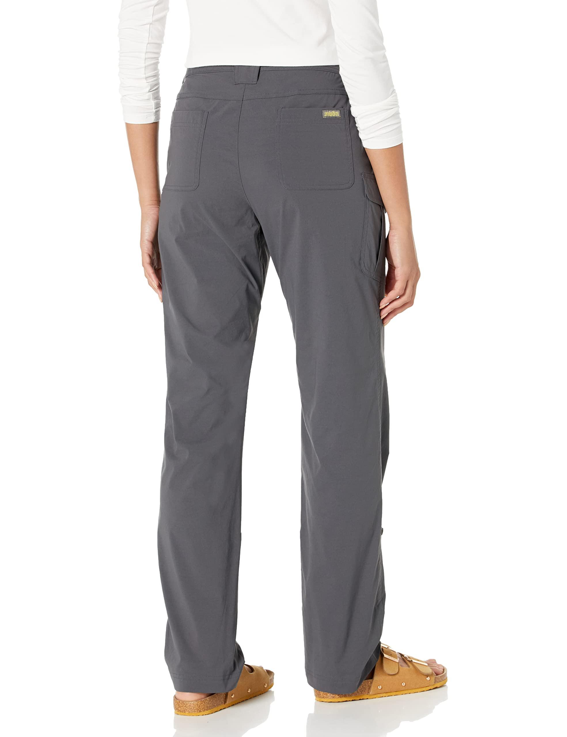 Solstice Apparel Solstice Apparel Women\'s Stretch Roll Up Pant, Granite, 6