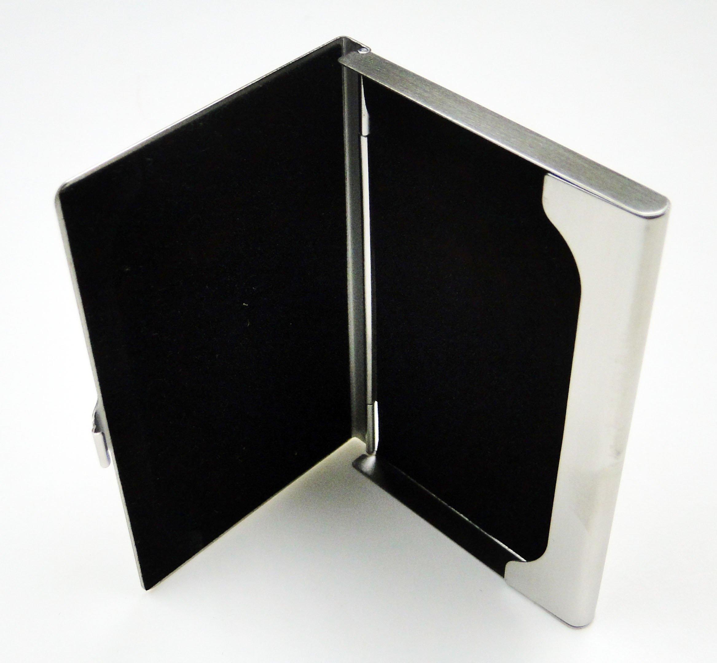 Tapp Collections Business Name Card Holder Stainless Steel Case - Matte