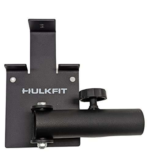 HULKFIT HulkFit T Bar Row Platform Attachment Accessory 360 Degree Swivel Action for Sport, Pro, and Elite Power Cage Squat Rack, Black