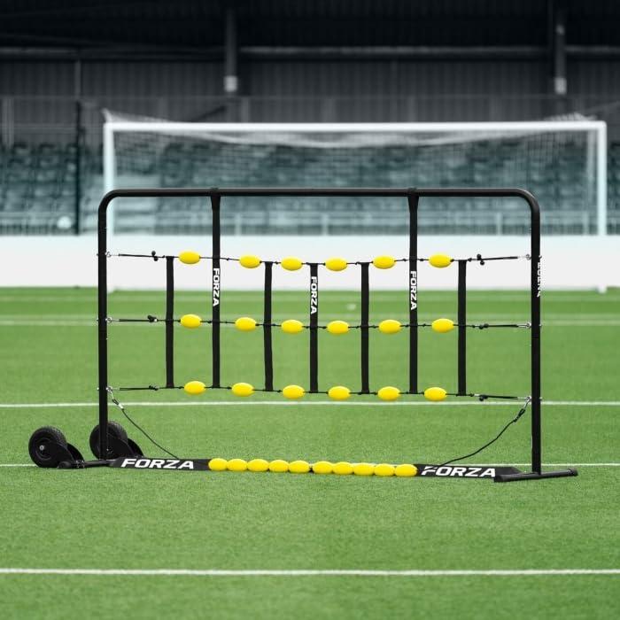 FORZA FORZA Mini GK Ball Deflector | Premium Goalkeeper Training Equipment Customizable Options for Versatile Practice, Includes Carry Bag (with Wheels, Slight Screen + Ramp + Tassels)