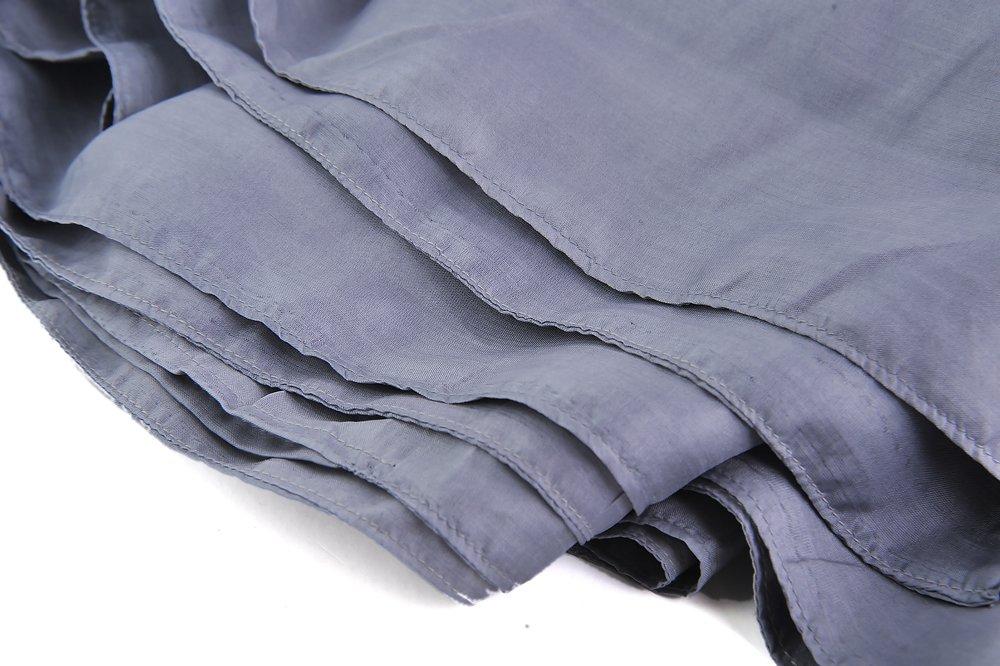 Marycrafts Marycrafts 100% Pure Mulberry Silk Single Sleeping Bag Liner Travel Sheet 83"x33" Silver