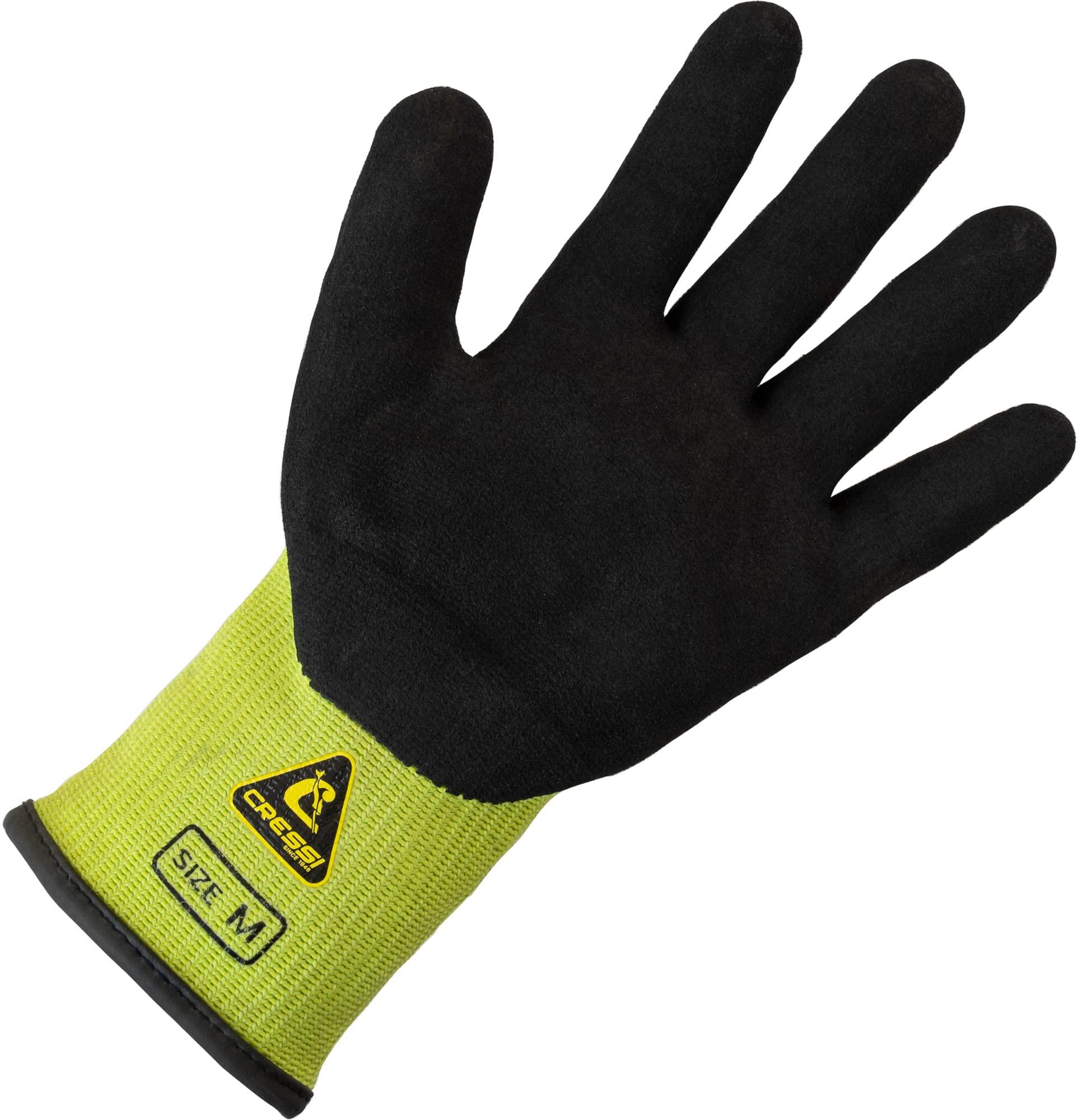 Cressi Cressi Conch Dyfiber Gloves, Lime, M