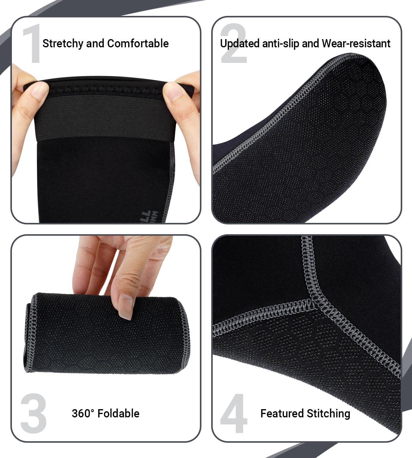 Summshall Summshall Neoprene Wetsuit Socks - 3mm Thick, Anti-Slip, Warm & Comfortable for Diving, Snorkeling, Swimming & More