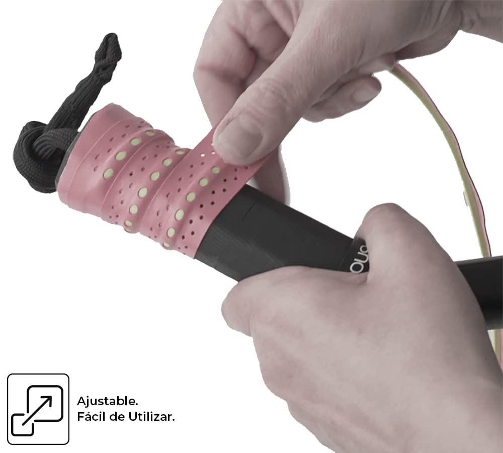 ShockOut ShockOut Dual Pro Grip + Overgrip (White/Yellow) - Combined System of Impact Absorption and Grip Improvement for Racket Sports