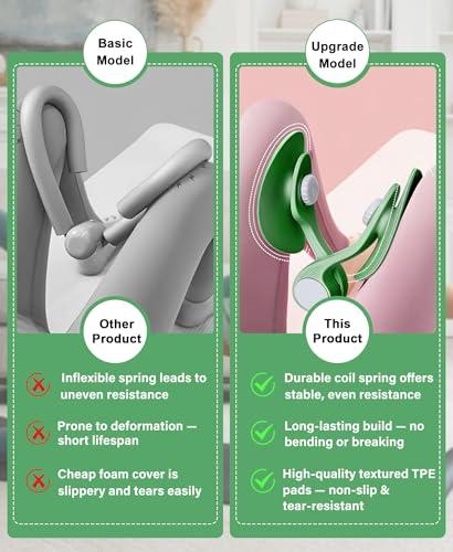 TINRIEF TINRIEF Thigh Master Hip Trainer Exercise Equipment, Pelvic Floor Trainer, Kegel Trainer for Postpartum Rehabilitation, Trimmer Inner Thigh, Thigh Workout Equipment (Dark Green)