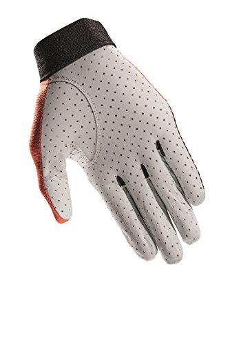 HEAD HEAD Leather Racquetball Glove - Airflow Tour Breathable Glove for Right & Left Hand - Black/Orange/White, Right - X-Large