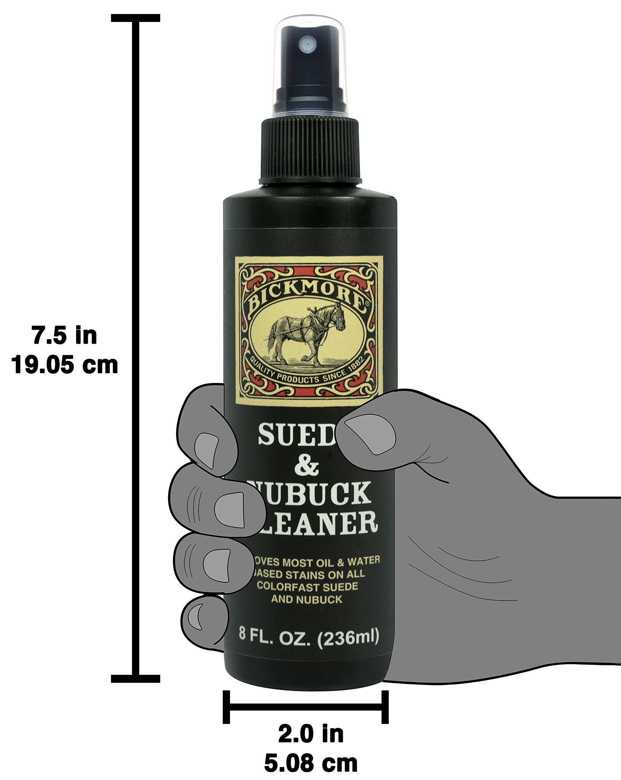 Bickmore Bickmore Suede & Nubuck Cleaner - Remove Water Dirt Oil Stains From Shoes Boots Purses Handbags & More 8 fl oz