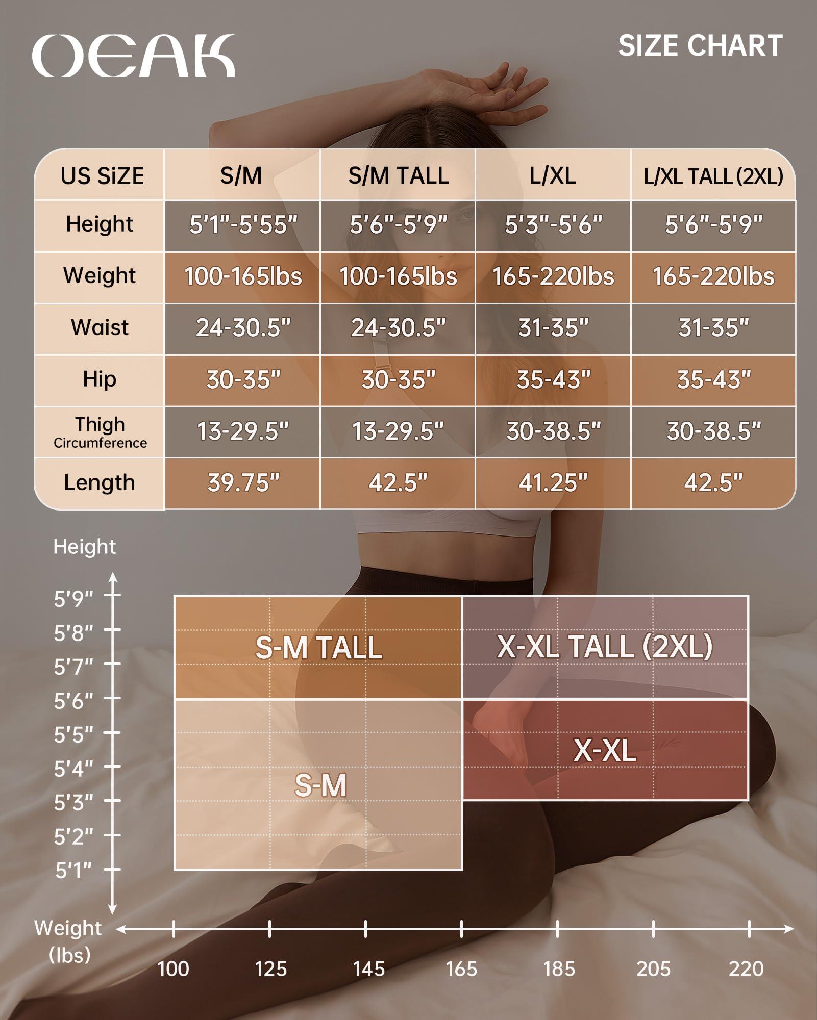 OEAK OEAK Womens Fleece Lined Leggings Sheer Translucent Tights Pantyhose Thermal High Waisted Footed Tights Warm Black 300g L/XL PLUS