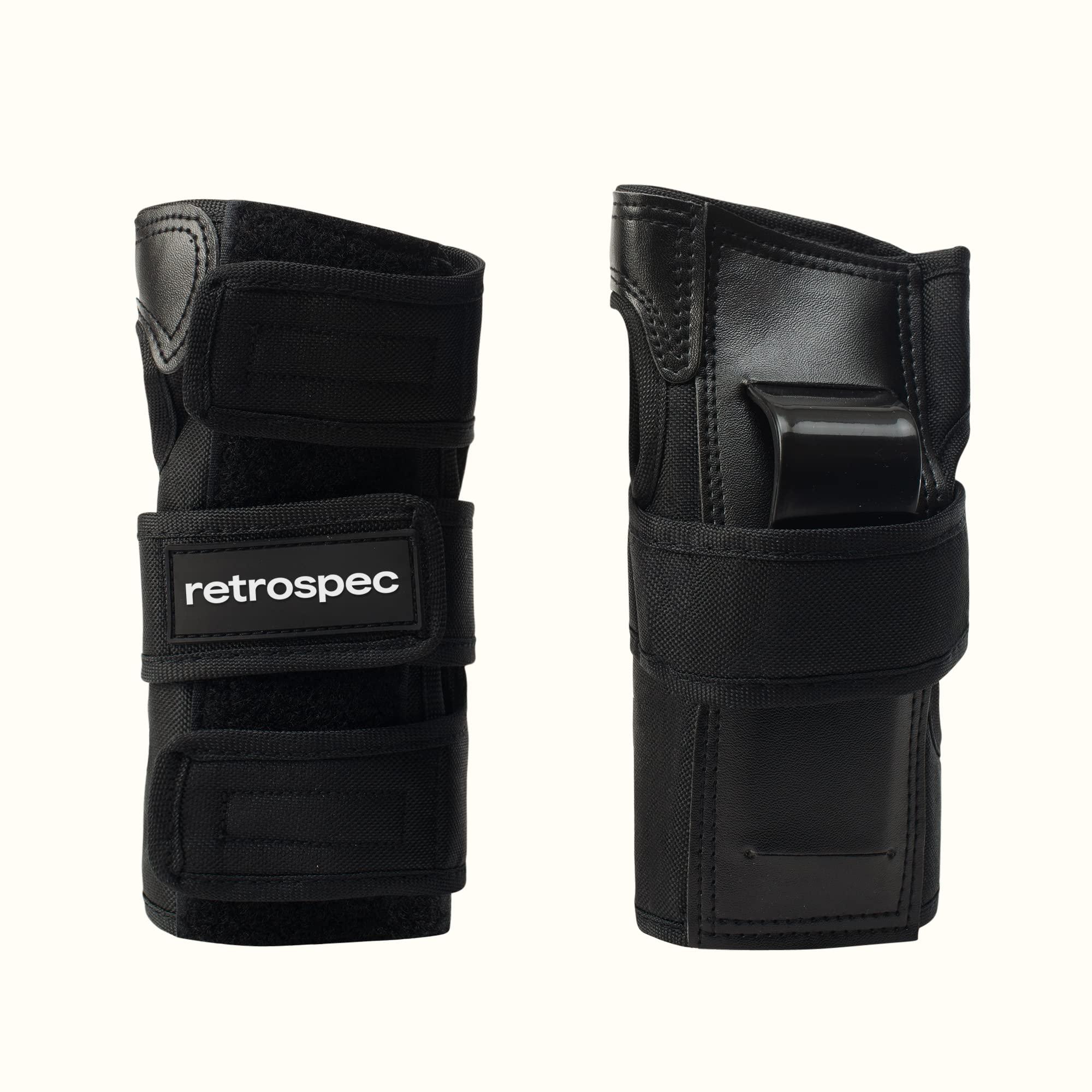 Retrospec Retrospec Knee Pads, Elbow Pads & Wrist Guards for Men, Women & Kids - Protective Gear for Skateboarding, Roller Skate, Rollerblade, BMX & Scooter - Multi Sport Pad Set - Black - Child (3-9 Years)