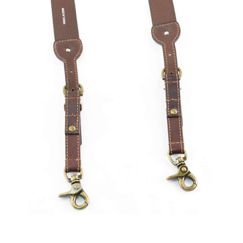 Nocona Belt Co. Nocona Belt Co. Men's Standard Bullet Concho Gallus Leather Suspenders, Brown, Medium