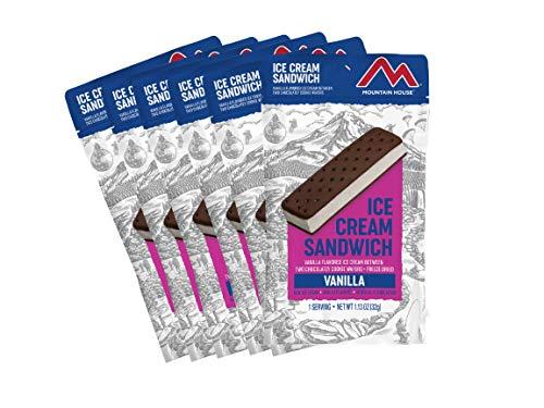Mountain House Mountain House Vanilla Ice Cream Sandwich | Freeze Dried Backpacking & Camping Food | 6-Pack