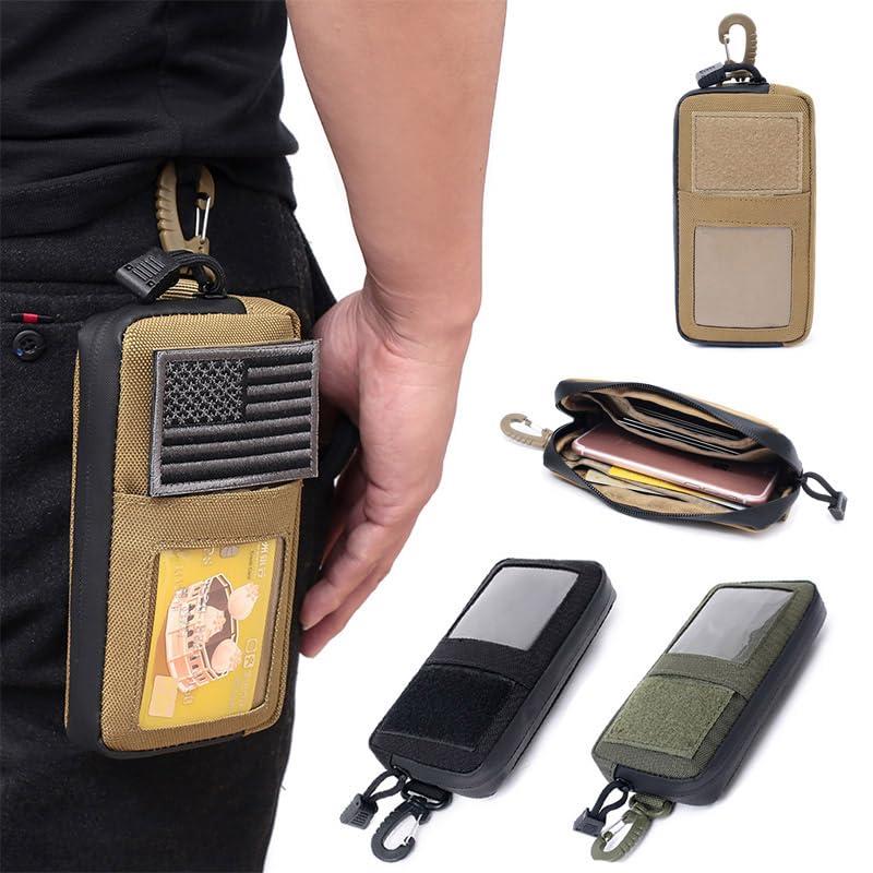 Samview Samview Outdoor Tactical Camouflage Bag Small Kit Pouch Pack Card Pocket - Tan, Medium