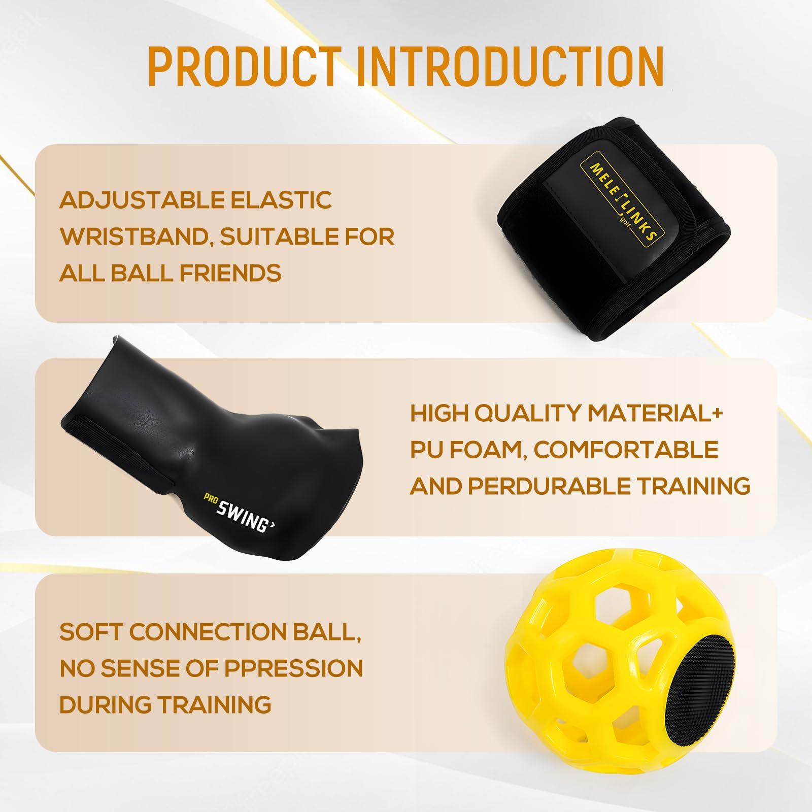 HRUIYL Golf Swing Trainer Ball, Golf Trainer Ball, Golf Training Aid, Golf Swing Trainer, Golf Grip Trainer, Golf Swing Training Aid, Golf Training Aids, Golf Swing Posture Corrector For Golf Beginners