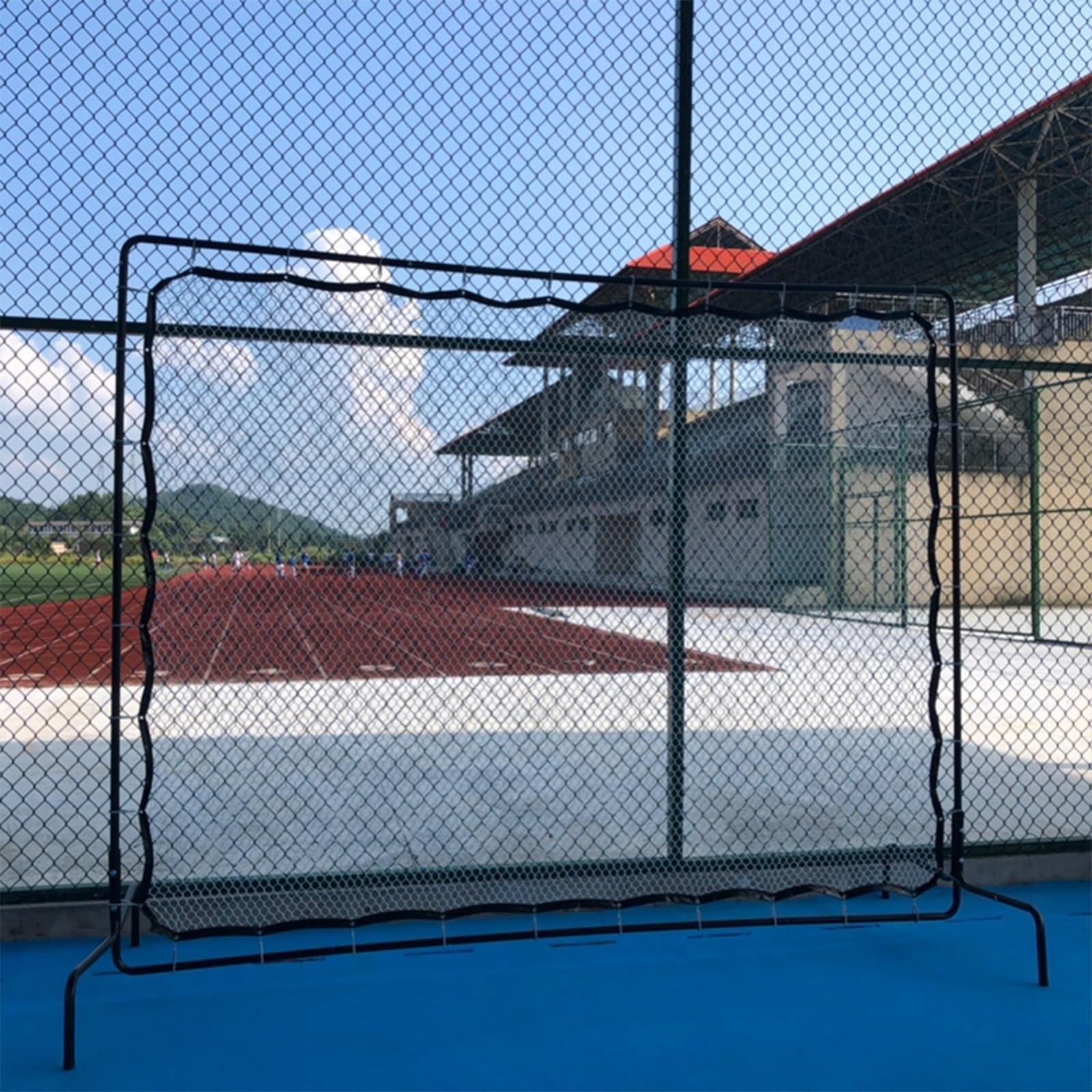 NJBHFCN Jumbo Tennis Rebounder, Tennis Net 9.5 x 7.9Ft Rebound Practice Wall for Tennis/Sports Ball/Pickleball, Tennis Rebound Net Training Equipment for Groundstrokes & Volleying