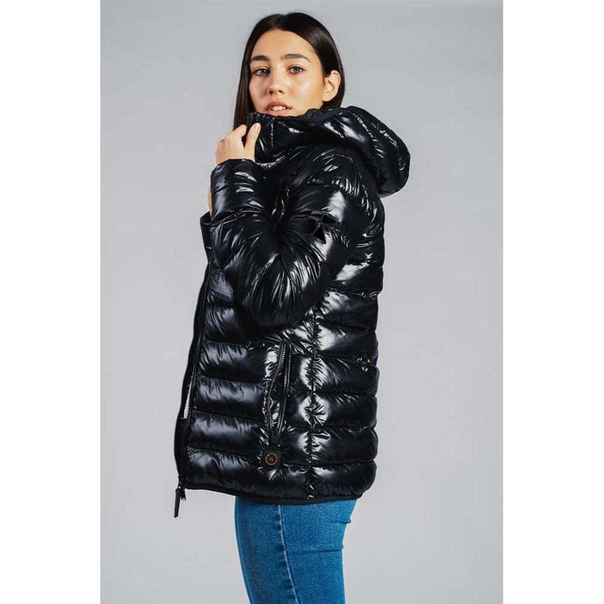 8K FlexWarm 8K Flexwarm 5V Women\'s Heated Jacket with Removable Hood L