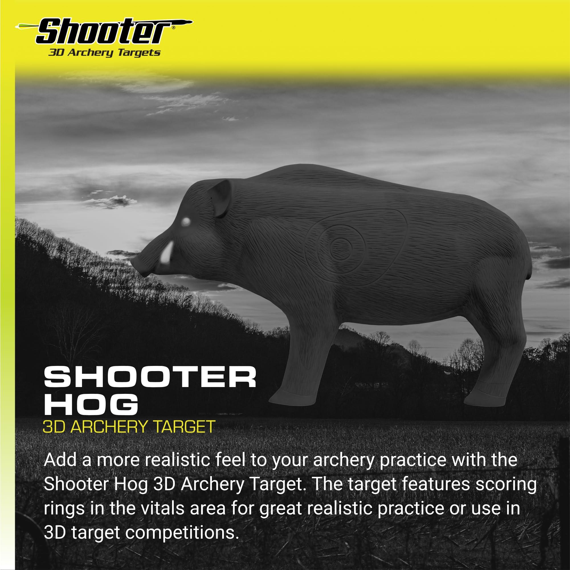 Shooter Field Logic-Shooter 3D Archery Hog Target, Black, One Size