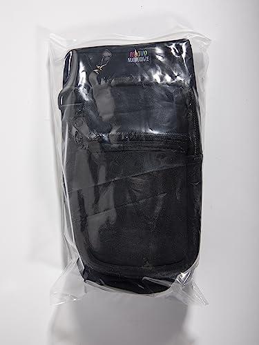 Nuovoware Nuovoware Water Bottle Carrier Bag, 25oz/32oz Bottle Pouch Holder, Adjustable Shoulder Hand Strap 2 Pocket Sling Neoprene Sleeve Sports Water Bottle Accessories for Men/Women Hiking Travelling, Black