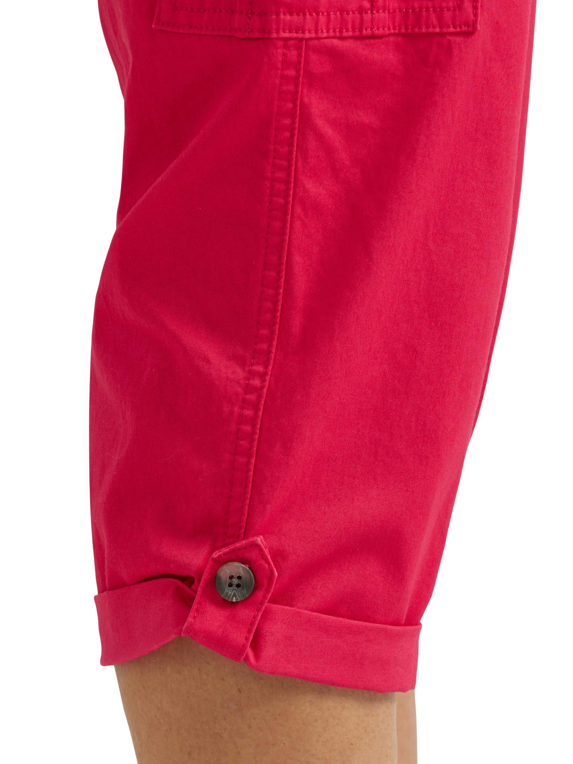 Lee Lee Women's Ultra Lux Comfort with Flex-to-Go Cargo Capri Pant, Hot Magenta