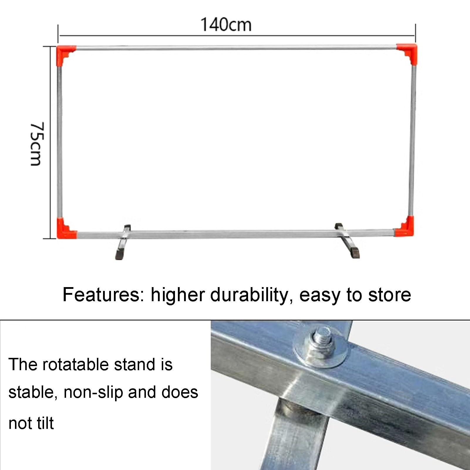 LVLDAWA LVLDAWA Table Tennis Barrier Screen, Training Court Portable Privacy Partition Screen, Table Tennis Court Fence Surround Barrier Block for Playground, Schools (Color : Blue, Size : 140X75CM-1PCS)