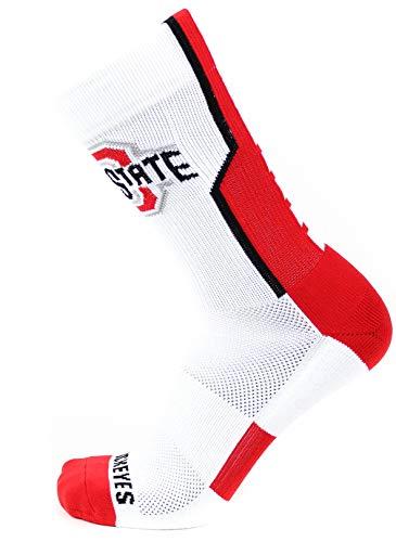 Donegal Bay donegal bay Standard Ohio State White Sport Sock, Gray, One Size