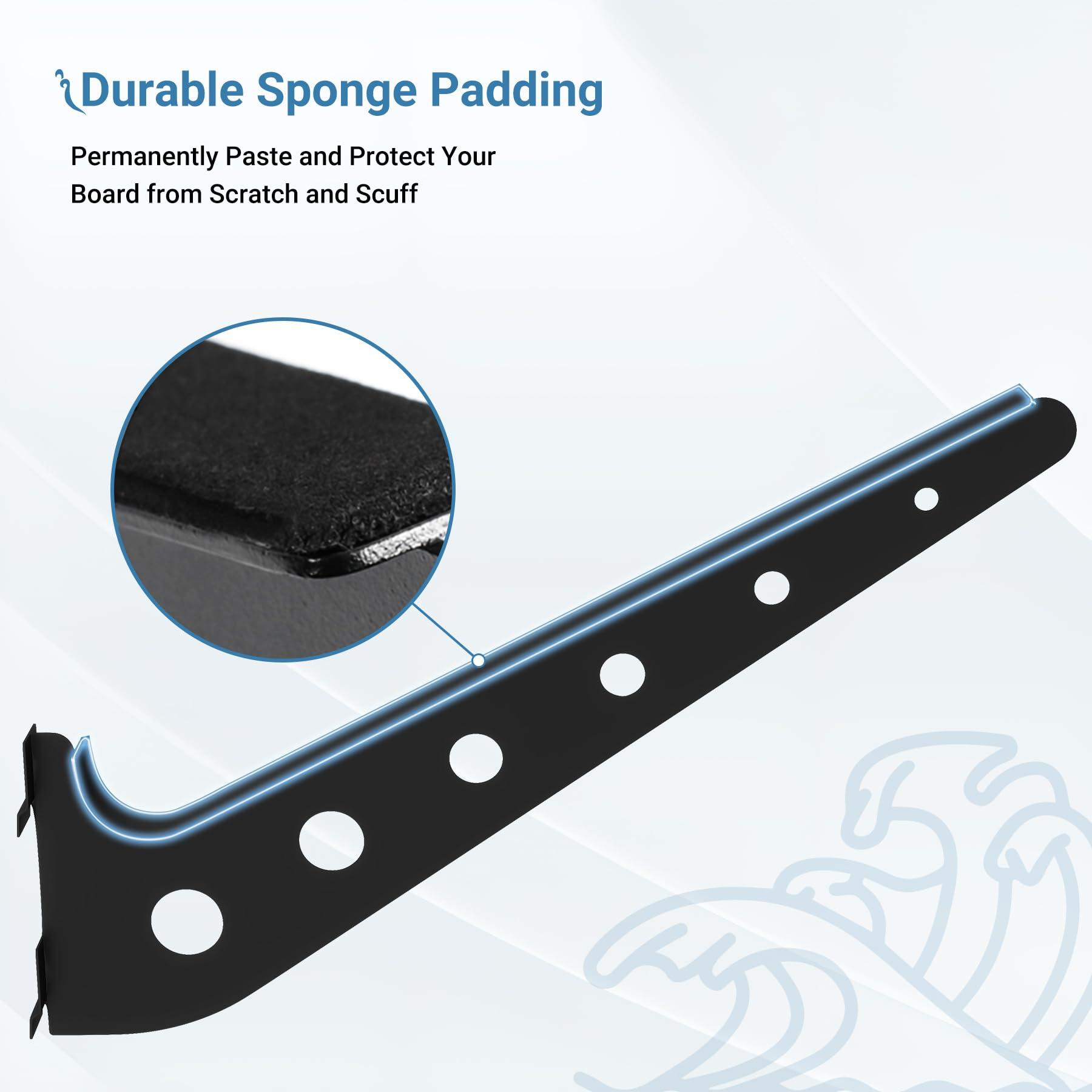 Neorexon Neorexon Adjustable Surfboard Rack, 6 Board Surfboard Wall Mount Display, Metal Surfboard Wall Hanger, Surfboard Wall Rack Horizontal for Surfboard, Wakeboard, Snowboard Storage in Home or Garage